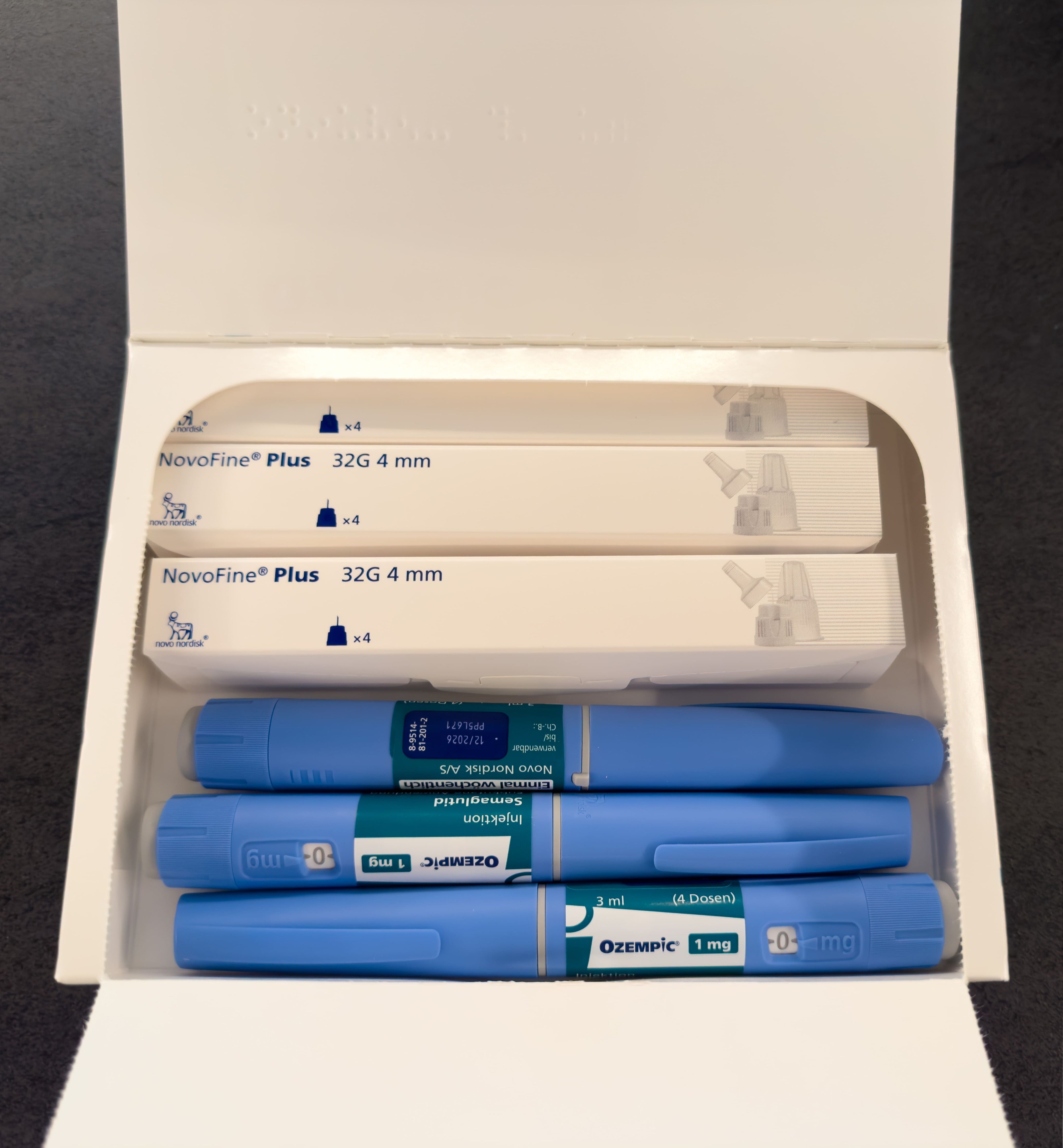Paket mit Abnehmspritzen